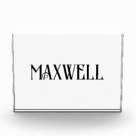 とはっきりした黒エレガントのファミリ名 フォトブロック