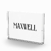 とはっきりした黒エレガントのファミリ名 フォトブロック (右)