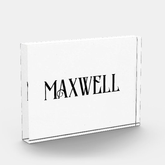 とはっきりした黒エレガントのファミリ名 フォトブロック (左)