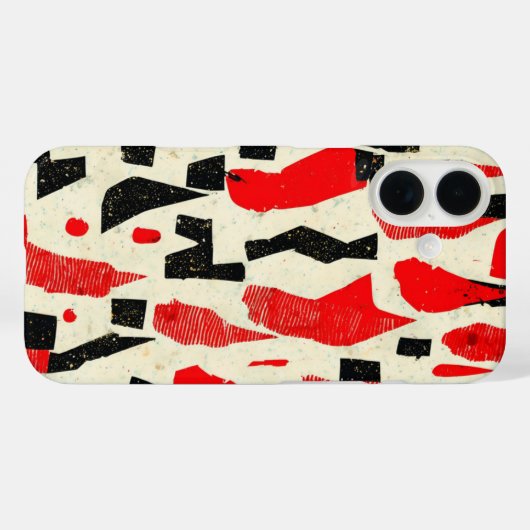 とはっきりしたEdge：ダイナミック抽象芸術パターン Case-Mate iPhoneケース (裏面 (横))