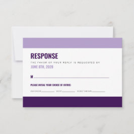 とはっきりしたRSVPカラフルカード 出欠カード