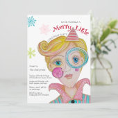 とばしげなクリスマスパーティーのお誘い「あなたのエルフに楽しいクリスマスを」 招待状 (スタンド正面)