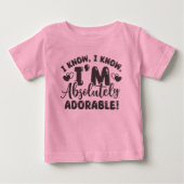 とびきりかわいいベビー用ファインジャージーTシャツ ベビーTシャツ (正面)