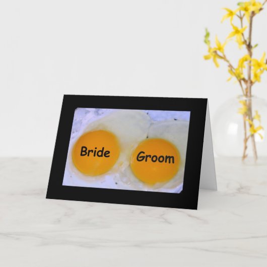 とびきりのふたりの結婚カード カード (黄色い花)