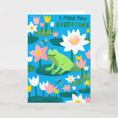 とびきりのキュートなフライングバレンタイン！ ユニークで面白い カード (正面)