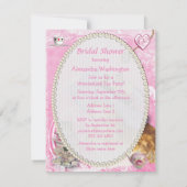 とびきりキュートな不思議の国のアリス コラージュ ブライダルシャワー 招待状 (裏面)