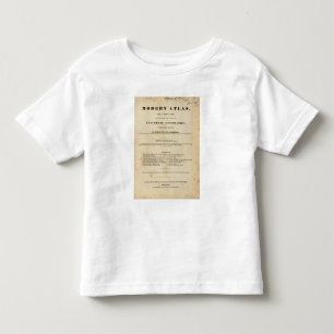 とびらのモダンの地図書 トドラーTシャツ