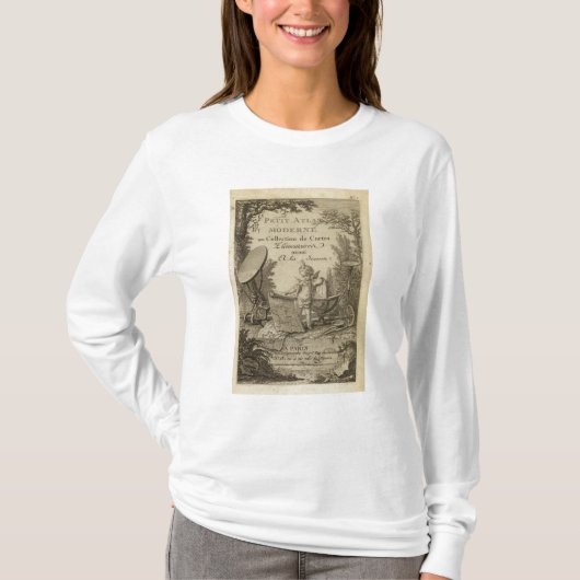 とびらの小さくモダンな地図書 Tシャツ (正面)
