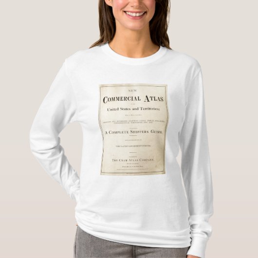 とびらの新しい商業地図書 Tシャツ (正面)