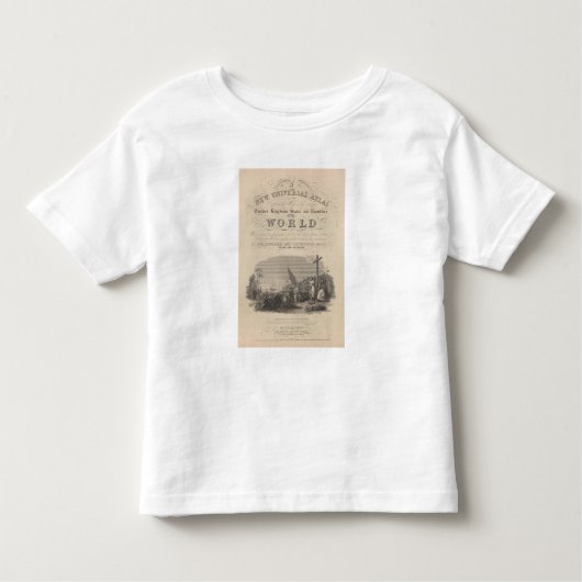 とびらの新しく普遍的な地図書2 トドラーTシャツ (正面)