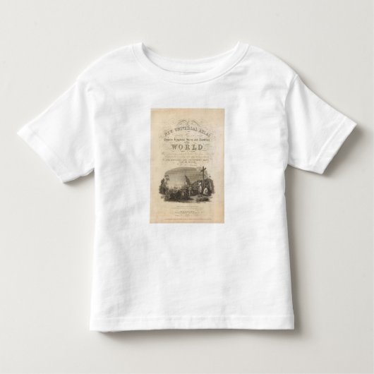 とびらの新しく普遍的な地図書 トドラーTシャツ (正面)