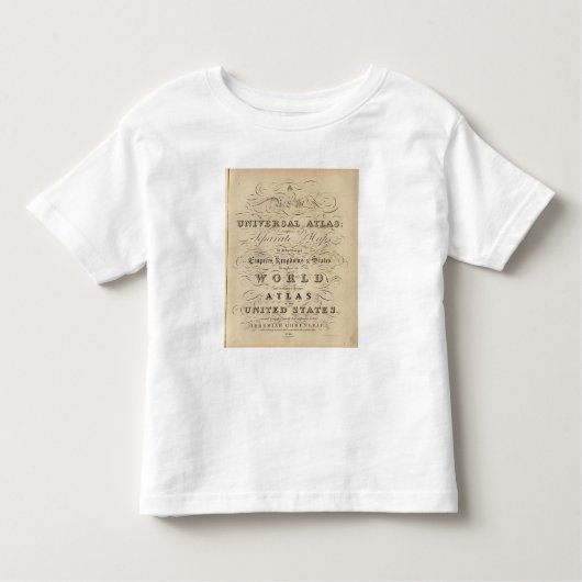 とびらの新しく普遍的な地図書 トドラーTシャツ (正面)