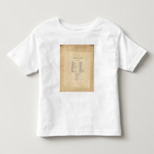 とびらのCareyの概要の地図書 トドラーTシャツ