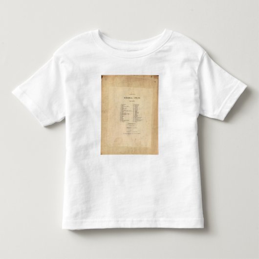 とびらのCareyの概要の地図書 トドラーTシャツ (正面)