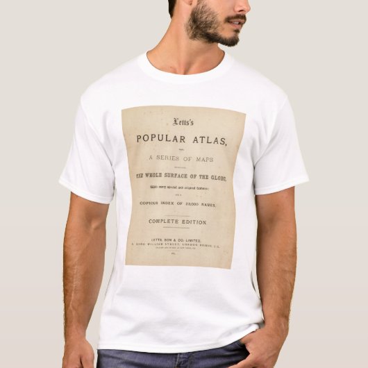 とびらのLettsの人気があるな地図書 Tシャツ (正面)