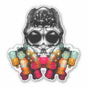 とぼとぼ秋のクモちゃん 〜 露の冠 ♡ シール (正面)