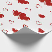 ともに愛によって囲まれる永久に2つのハート ラッピングペーパー (角)