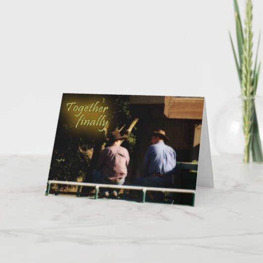 ともに最終的に懇親会の挨拶状 カード (正面)