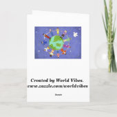 ともに永久にオスの人の陽気な挨拶状Vintag カード (裏面)