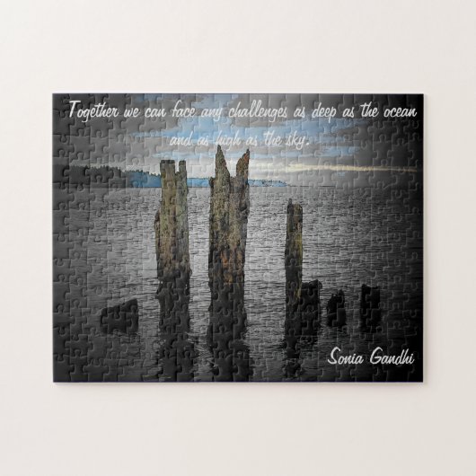 ともに私達は挑戦に直面してもいいです ジグソーパズル (横)