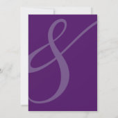 ともに(紫色の)結婚式招待状 招待状 (裏面)