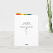 とやる気を起こさせるあいさつ感動的きカード カード (裏面)