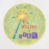 とやる気を起こさせるのインスパイアステッカー子供へ ラベル (デザイン2)