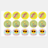 とやる気を起こさせるのインスパイアステッカー子供へ ラベル (シート)