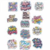 とやる気を起こさせるステッ感動的カー シール (正面)