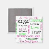 とやる気を起こさせるワード感動的マグネット マグネット (正面/裏面)