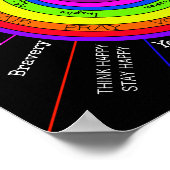 とやる気を起こさせる単語感動的キャンバス ポスター (角)