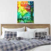 とやる気を起こさせるWords感動的 Canvas 18X24" キャンバスプリント (インサイチュ (寝室))