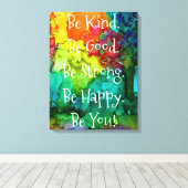 とやる気を起こさせるWords感動的 Canvas 18X24" キャンバスプリント (インサイチュ (ウッドフロア))