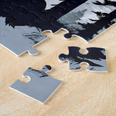 とらえどころのないシルエットザレジェンダリーサスカッチ ジグソーパズル (側面)