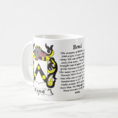 とらわれの家紋のマグ コーヒーマグカップ (正面左)