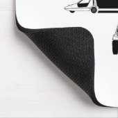 とらわれの虫のマウスのマット マウスパッド (コーナー)