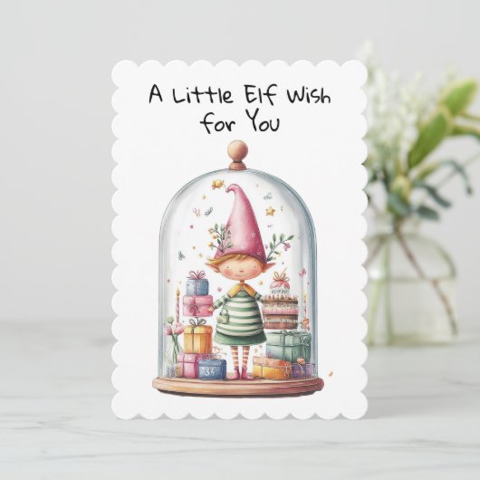 とろけるエルフ | 北極のクリスマスマジック シーズンカード (スタンド正面)