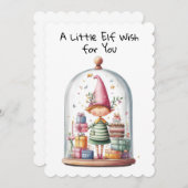 とろけるエルフ | 北極のクリスマスマジック シーズンカード (正面/裏面)