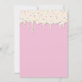 とろけるチョコレートのスイートベイビーシャワー招待状 招待状 (裏面)