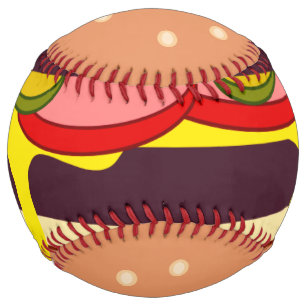 とろけるチーズたっぷりのダブルバーガー ソフトボール