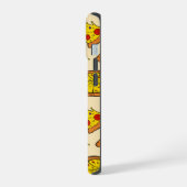 とろけるチーズピザ柄 iPhone 15ケース (左側面)