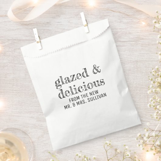 とろんとした結婚おいしいドーナツ フェイバーバッグ (クリップ留めされた状態)