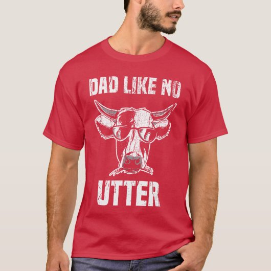 とんでもないお父さん Funny Fathers Day Animal Word Tシャツ (正面)