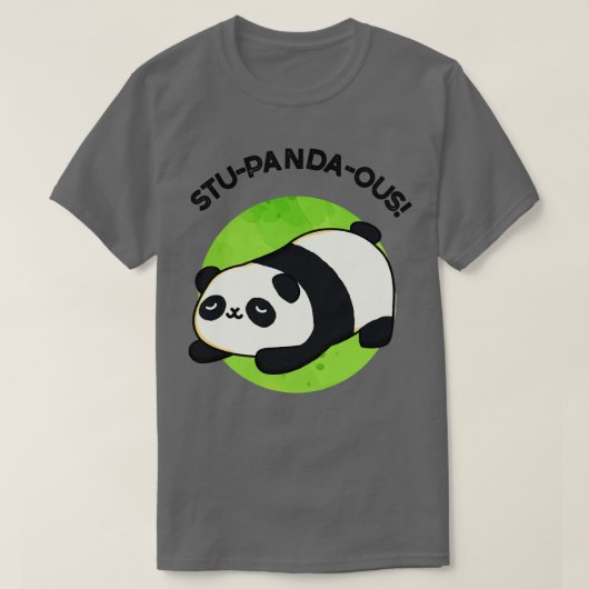 とんでもない可愛い動物パンダのパン Tシャツ (デザイン正面)