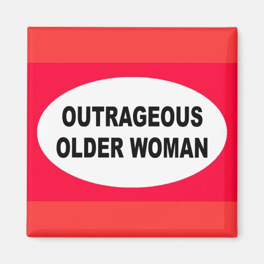 とんでもない年上の女性 マグネット (正面)