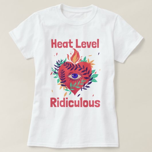 とんでもない辛さのカレー好き Tシャツ (デザイン正面)