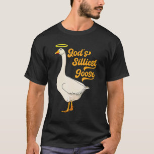 とんでもなくカワイイガチョウ ファンシー おもしろいトレンディー サルカスティック Tシャツ