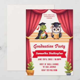 "とんでも賢い：卒業おめでとうオウルストラバガンザ！" 招待状