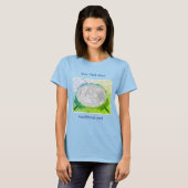 とんぼとデイジーの花の写真をカスタマイズ Tシャツ (正面フル)