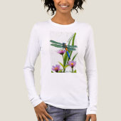 とんぼの花の長袖シャツ トライブレンドＴシャツ (正面)